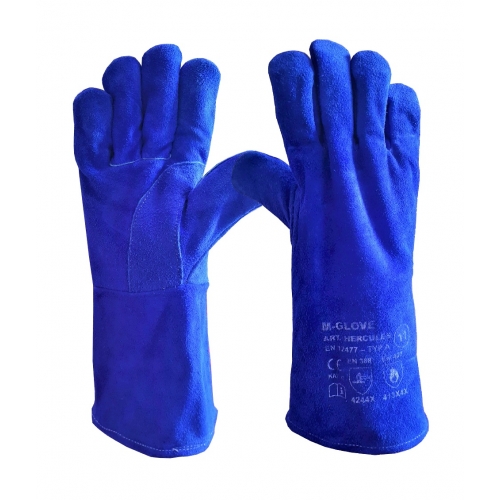 Rękawice spawalnicze niebieskie M-GLOVE HERCULES 11
